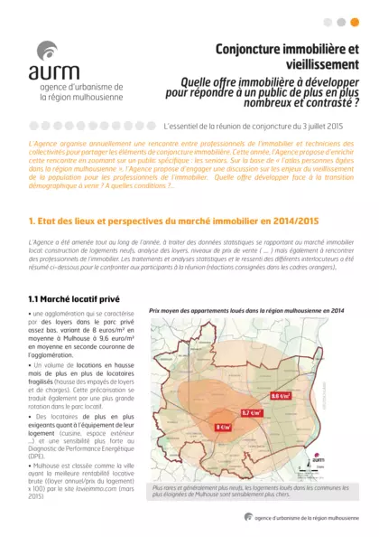 Conjoncture immobilière et vieillissement