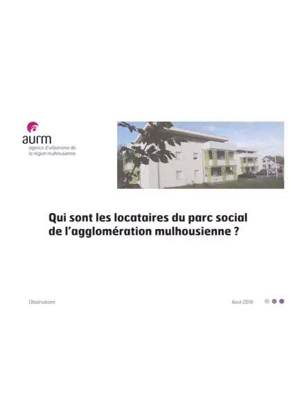 Qui sont les locataires du parc social de l'agglomération mulhousienne ?
