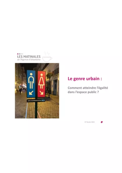 Le genre urbain : comment atteindre l'égalité dans l'espace public ? diaporama