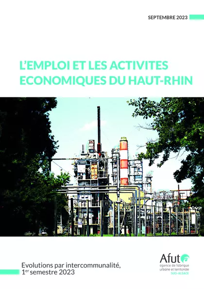 L'emploi et les activités économiques du Haut-Rhin : évolution par intercommunalité, 1ier semestre 2023