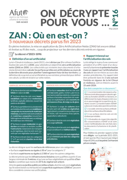 ZAN : Où en est-on ? 5 nouveaux décrets parus fin 2023