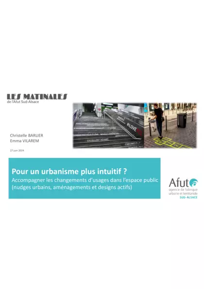 Pour un urbanisme plus intuitif ? Présentation de la Matinale du 27 juin